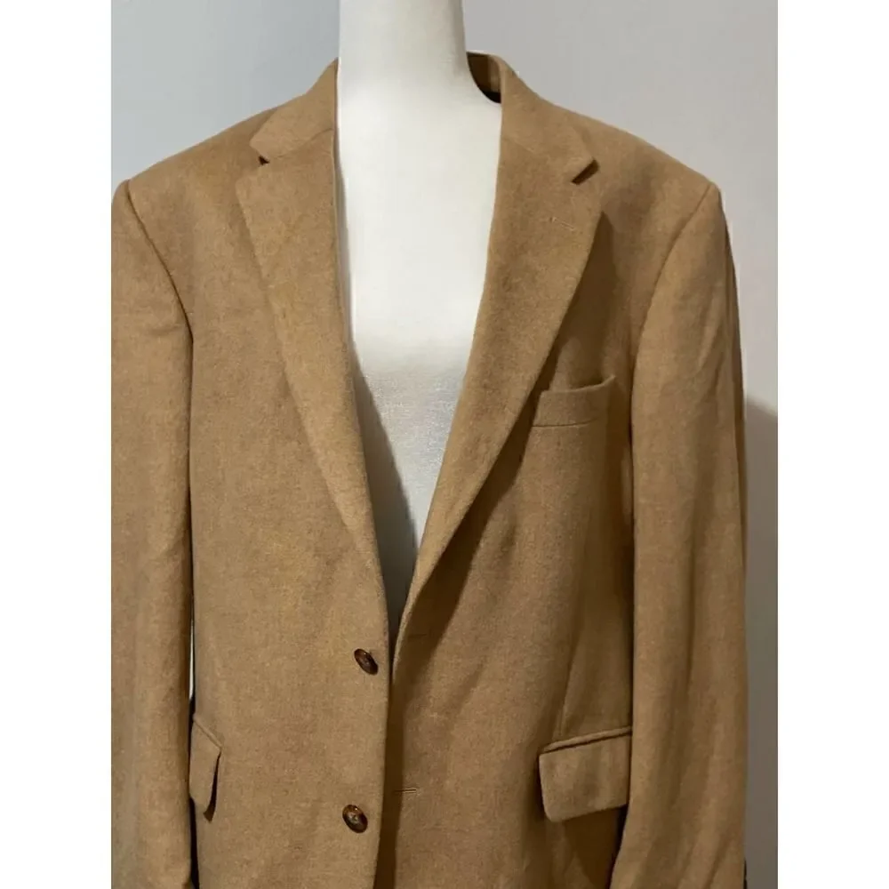 Camel hair 100% for Belk sport jacket blazer